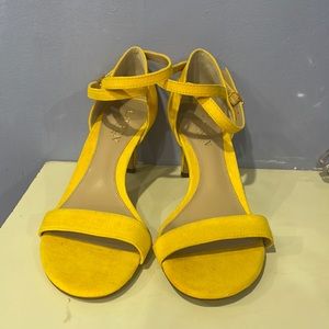 LAUREN Ralph Lauren yellow strappy  heels